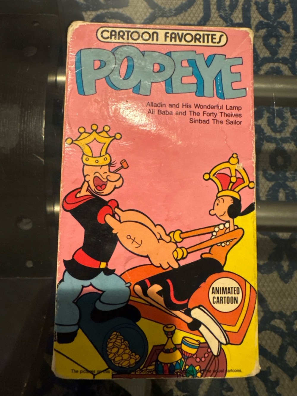 Popeye Cartoon Favorites VHS - Pink